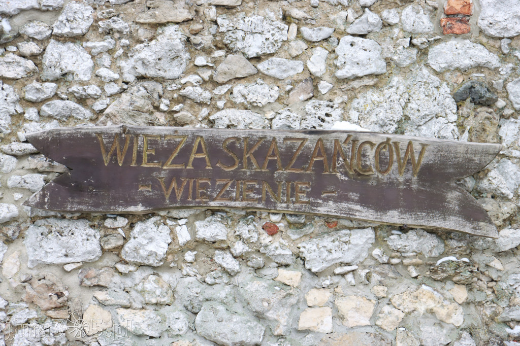 Zamek Ogrodzieniec zimą