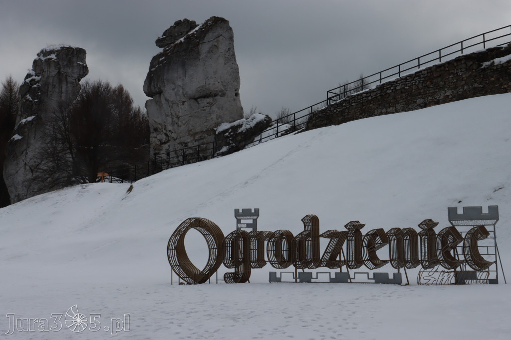 Zamek Ogrodzieniec zimą