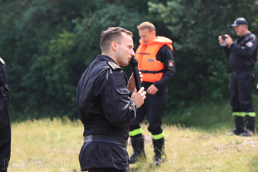 Pokazy ratownictwa wodnego na zbiorniku w Kostkowicach