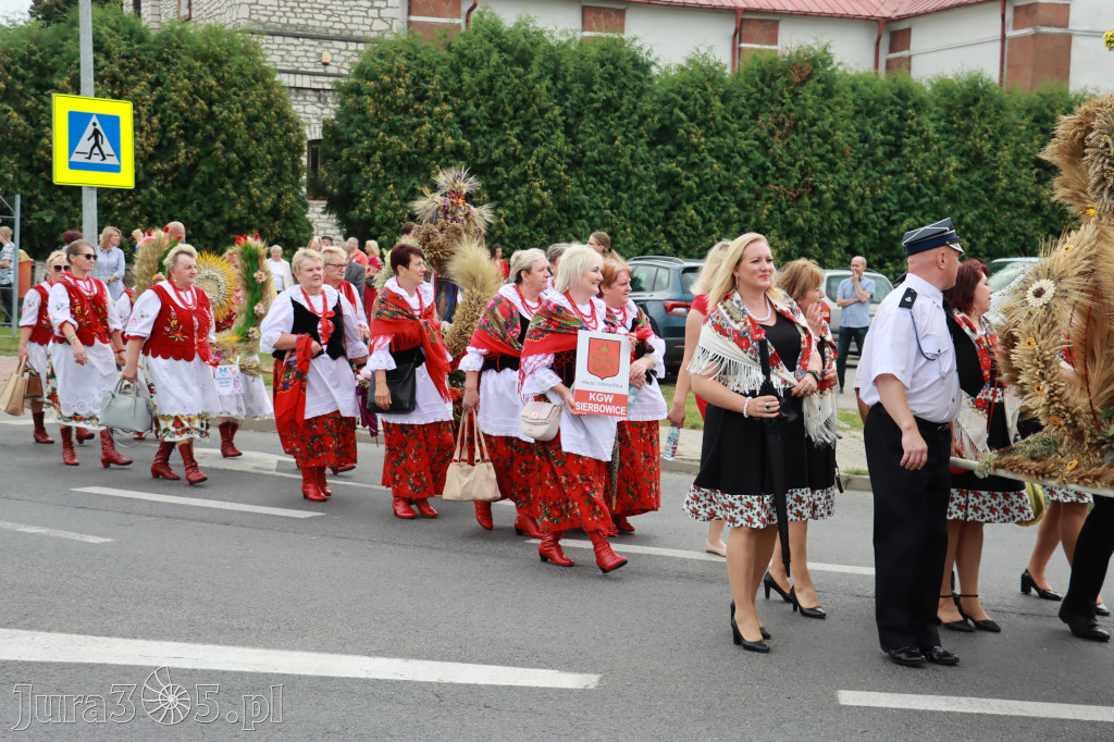 DOŻYNKI KROCZYCE - korowód i część oficjalna.