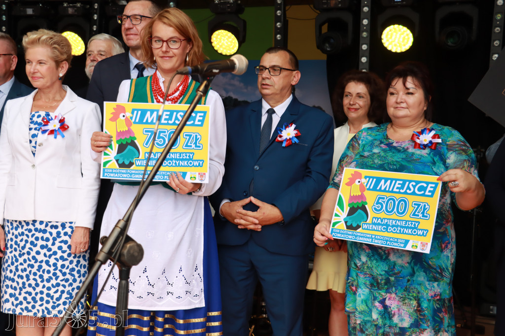 DOŻYNKI KROCZYCE - korowód i część oficjalna.