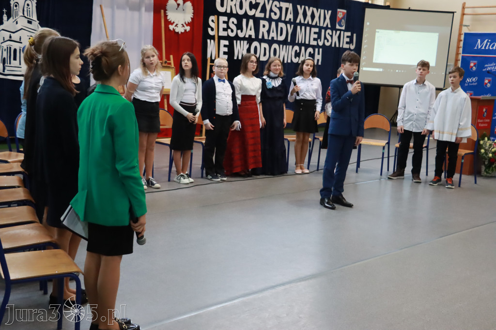 Część artystyczna Sesji Rady Miejskiej we Włodowicach