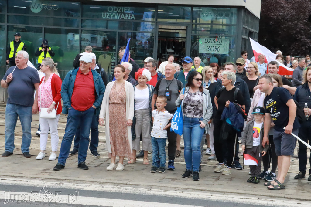 Fotorelacja: Wiec Donalda Tuska we Wrocławiu.