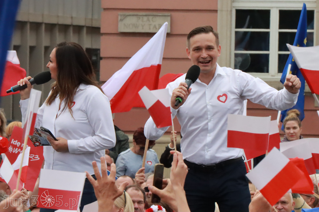 Fotorelacja: Wiec Donalda Tuska we Wrocławiu.