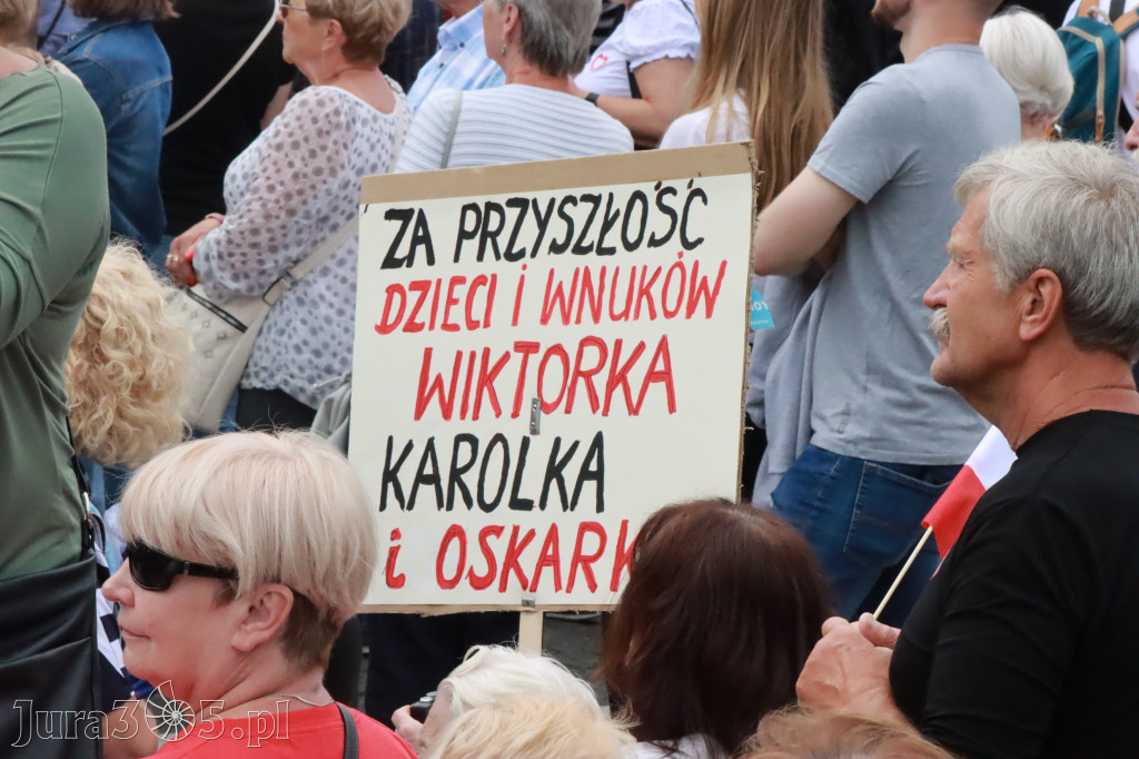Fotorelacja: Wiec Donalda Tuska we Wrocławiu.