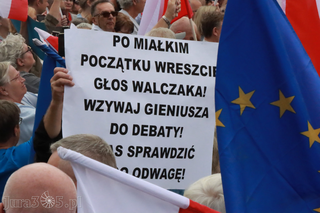Fotorelacja: Wiec Donalda Tuska we Wrocławiu.