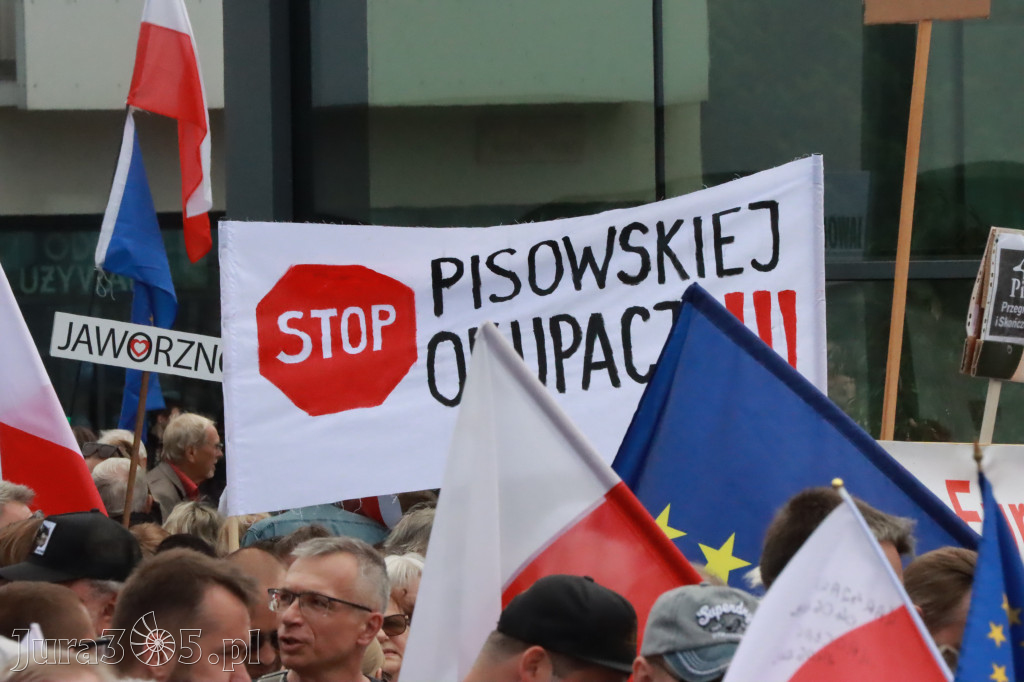 Fotorelacja: Wiec Donalda Tuska we Wrocławiu.