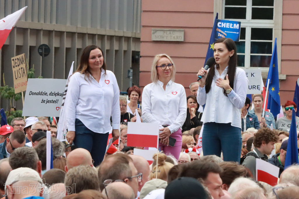 Fotorelacja: Wiec Donalda Tuska we Wrocławiu.