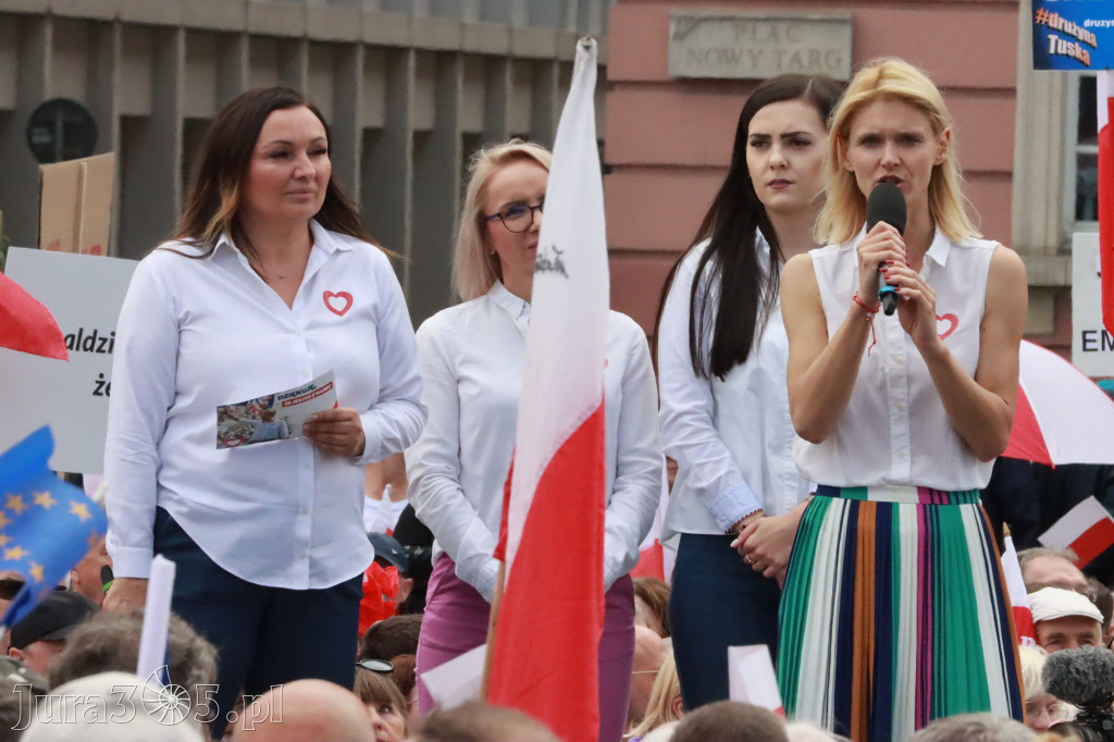 Fotorelacja: Wiec Donalda Tuska we Wrocławiu.