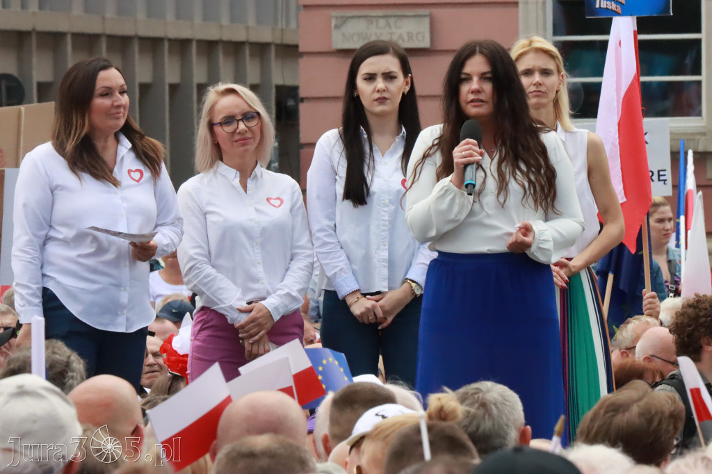 Fotorelacja: Wiec Donalda Tuska we Wrocławiu.