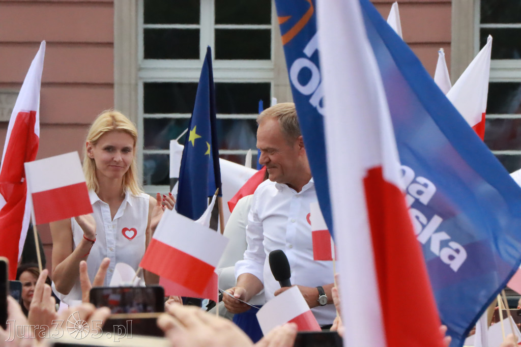 Fotorelacja: Wiec Donalda Tuska we Wrocławiu.