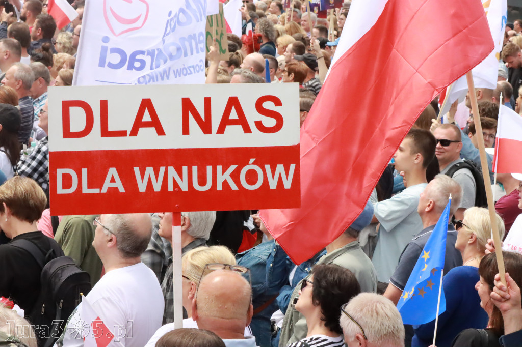 Fotorelacja: Wiec Donalda Tuska we Wrocławiu.
