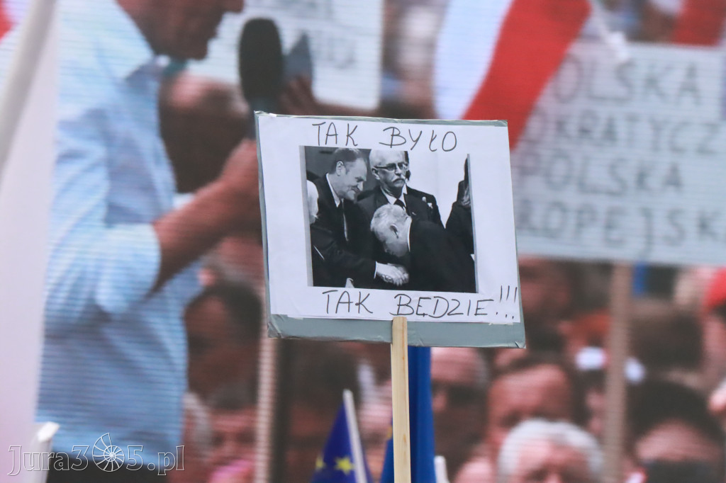 Fotorelacja: Wiec Donalda Tuska we Wrocławiu.