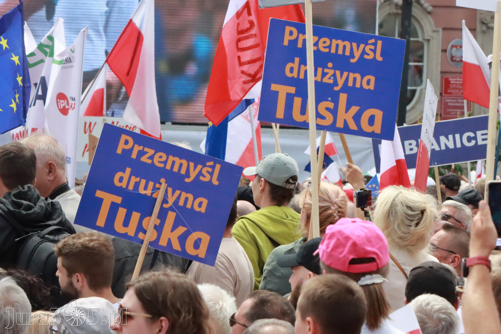 Fotorelacja: Wiec Donalda Tuska we Wrocławiu.