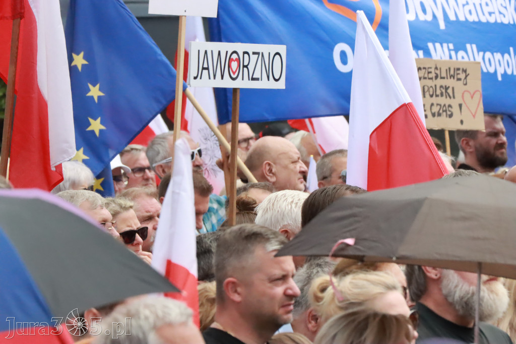 Fotorelacja: Wiec Donalda Tuska we Wrocławiu.