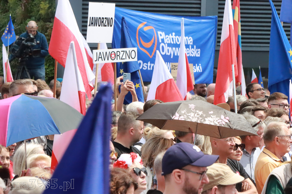 Fotorelacja: Wiec Donalda Tuska we Wrocławiu.
