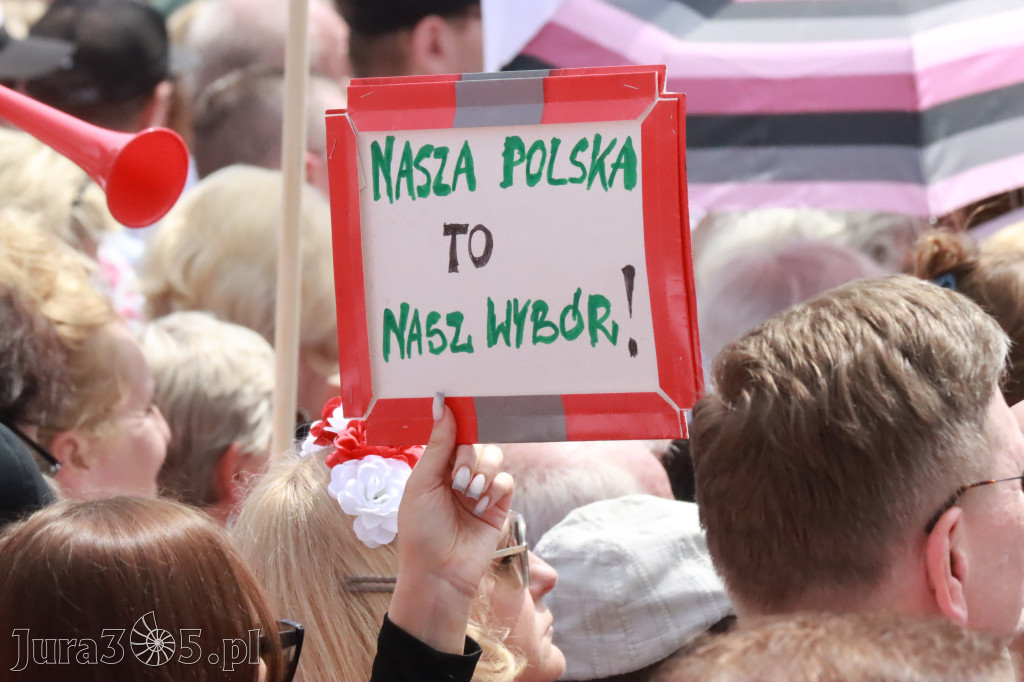 Fotorelacja: Wiec Donalda Tuska we Wrocławiu.