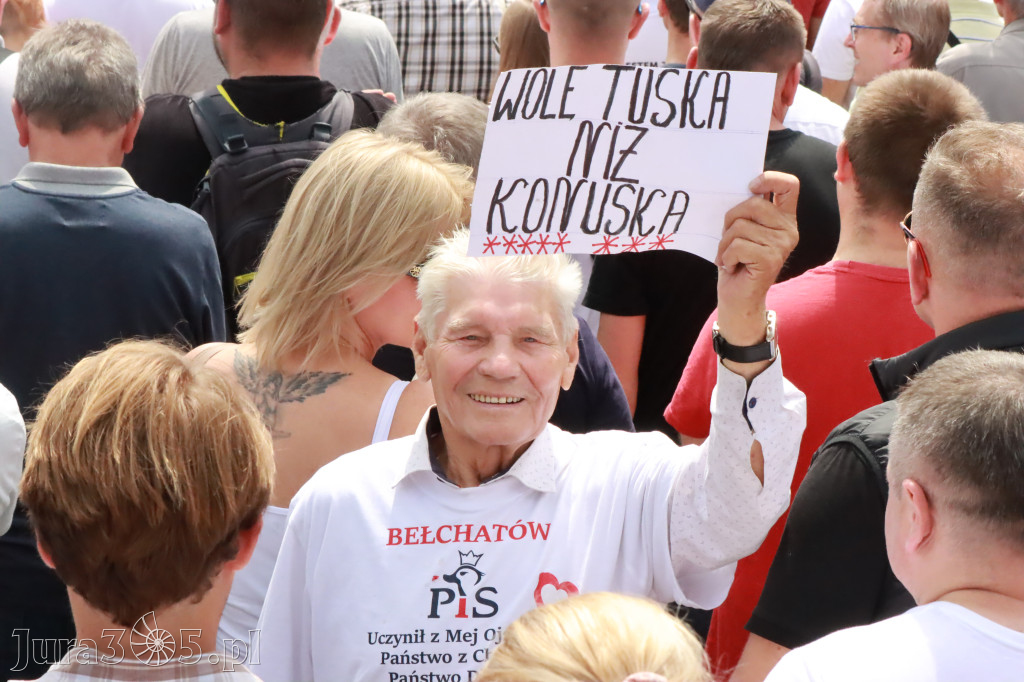Fotorelacja: Wiec Donalda Tuska we Wrocławiu.