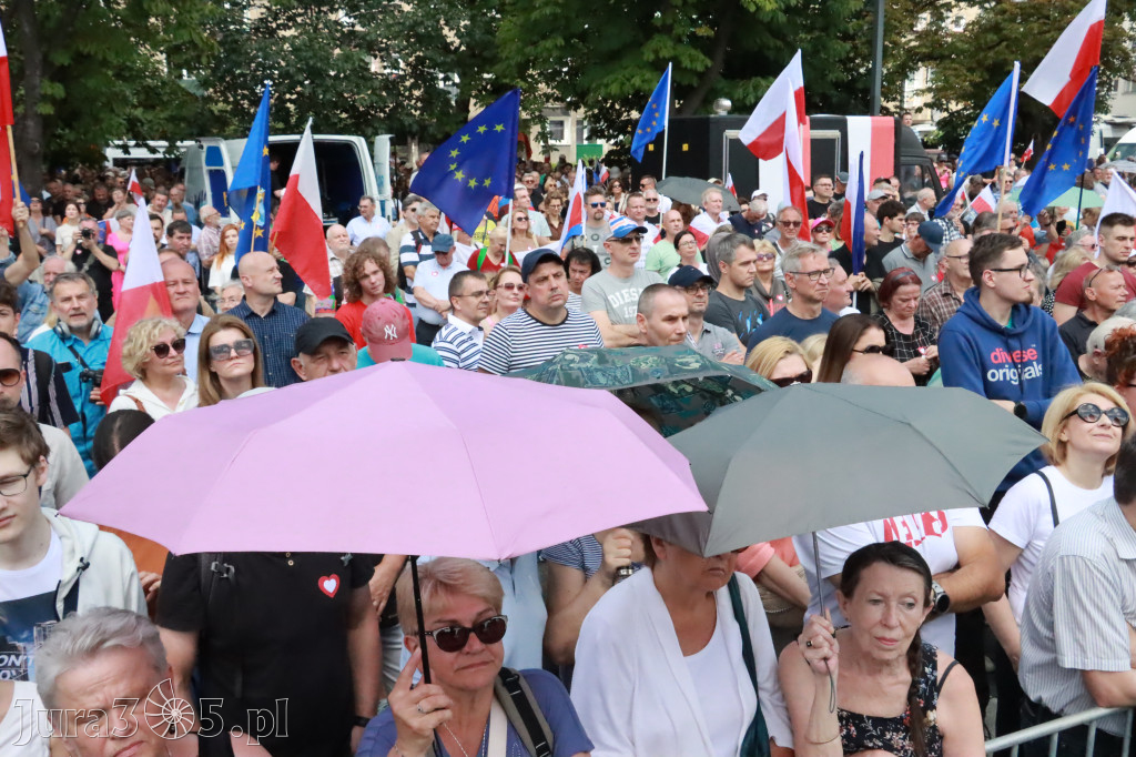 Fotorelacja: Wiec Donalda Tuska we Wrocławiu.