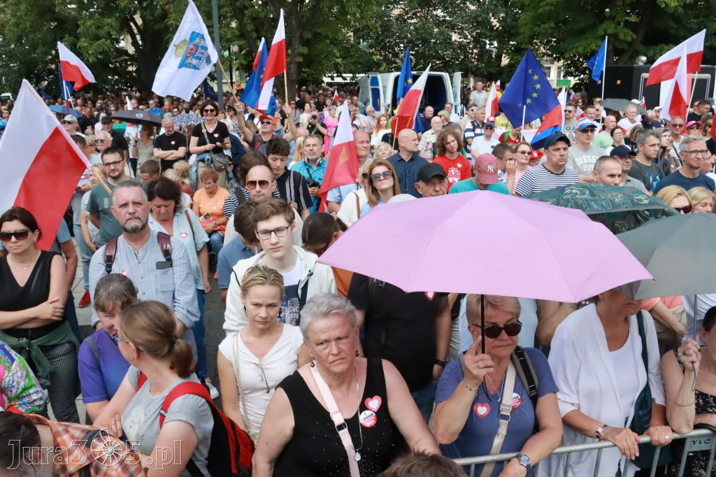 Fotorelacja: Wiec Donalda Tuska we Wrocławiu.