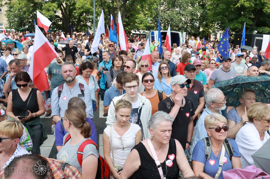 Fotorelacja: Wiec Donalda Tuska we Wrocławiu.