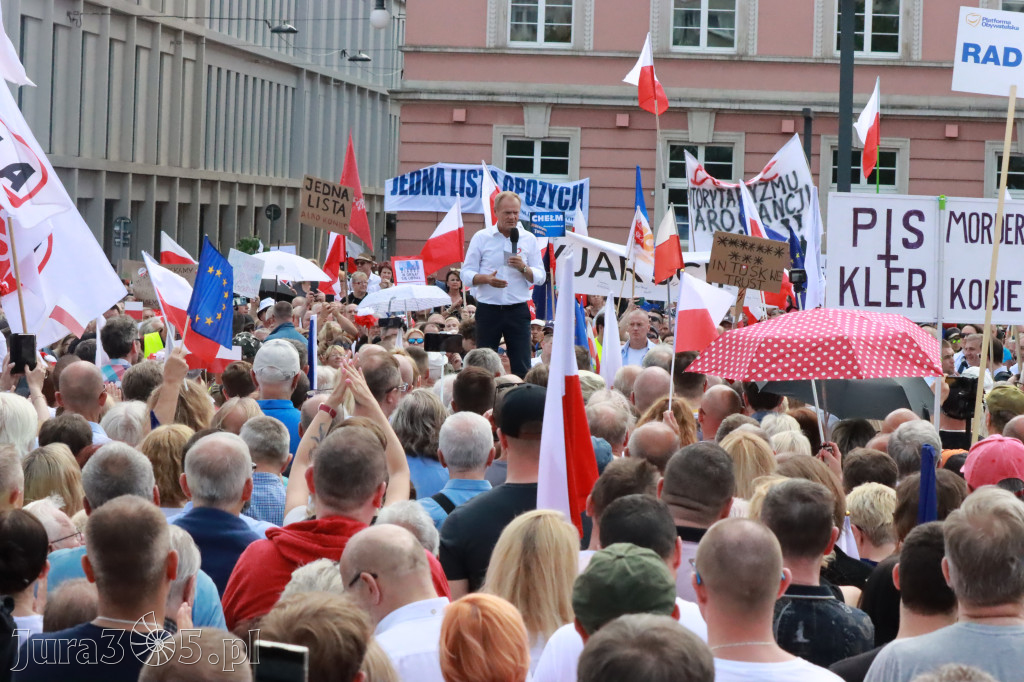 Fotorelacja: Wiec Donalda Tuska we Wrocławiu.