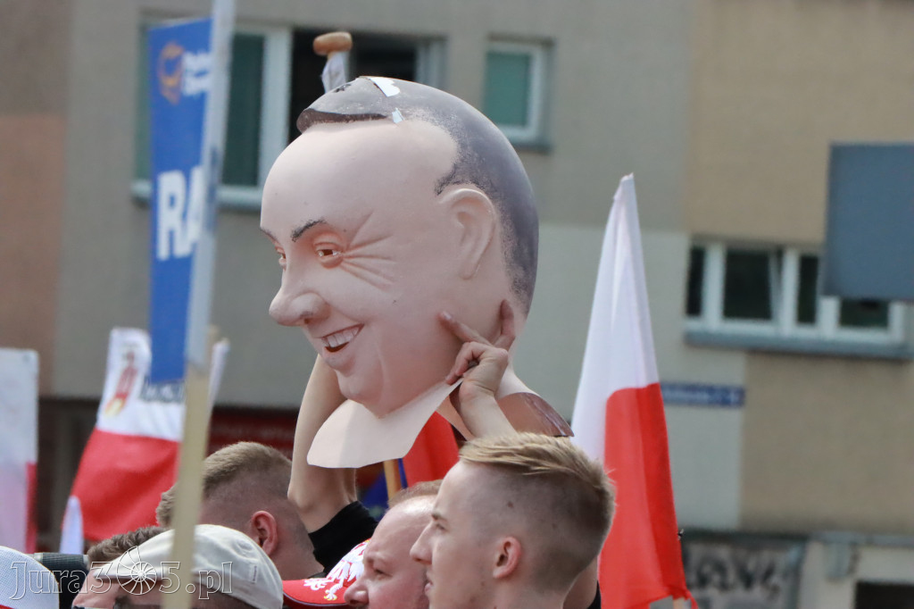 Fotorelacja: Wiec Donalda Tuska we Wrocławiu.