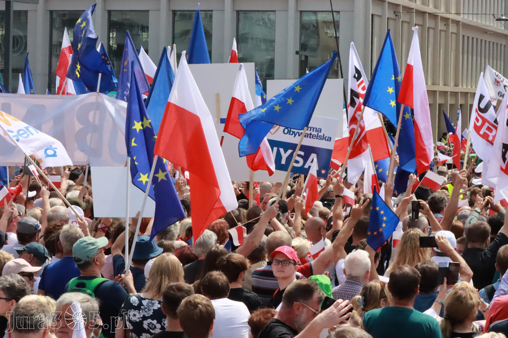 Fotorelacja: Wiec Donalda Tuska we Wrocławiu.