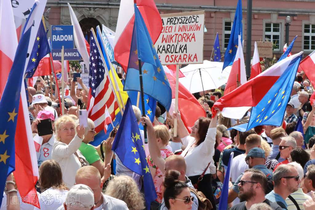 Fotorelacja: Wiec Donalda Tuska we Wrocławiu.