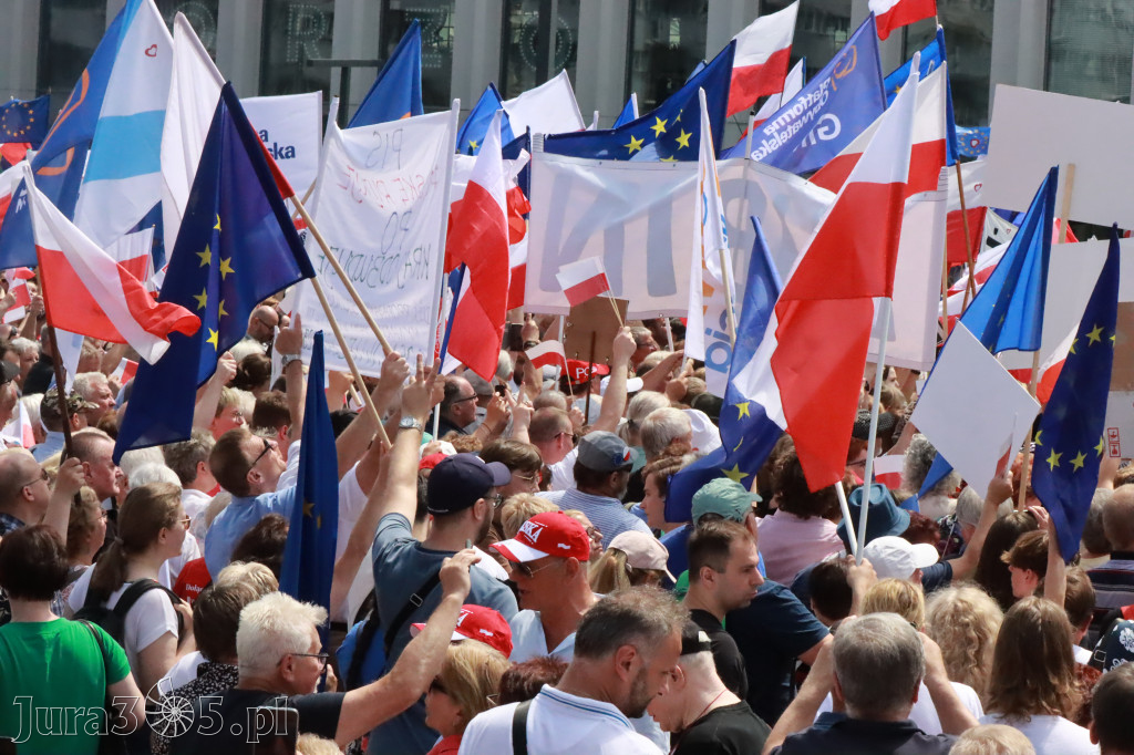 Fotorelacja: Wiec Donalda Tuska we Wrocławiu.