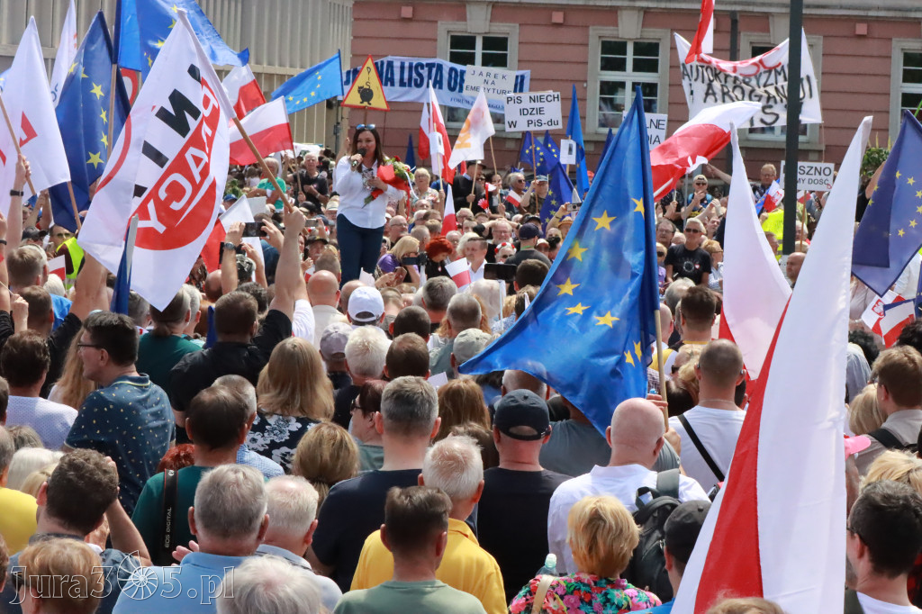 Fotorelacja: Wiec Donalda Tuska we Wrocławiu.