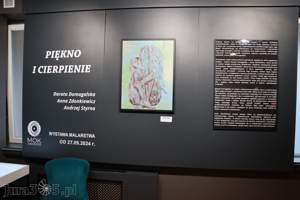 Fotorelacja: Wernisaż PIĘKNO I CIERPIENIE w MOK Zawiercie