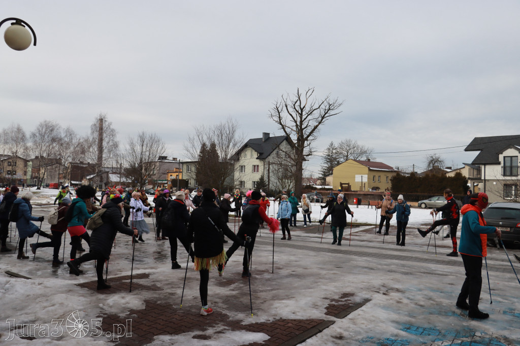 Fotorelacja: Karnawałowy Marsz Nordic Walking w Zawierciu