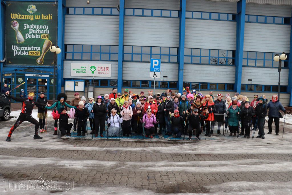 Fotorelacja: Karnawałowy Marsz Nordic Walking w Zawierciu