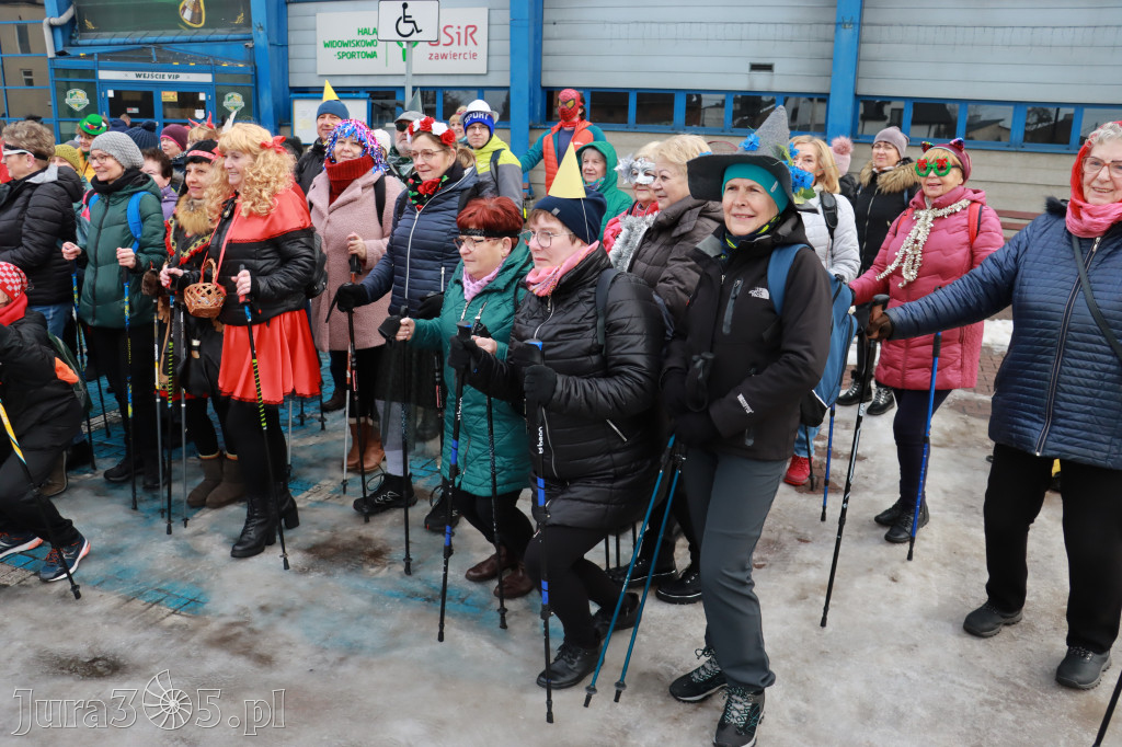 Fotorelacja: Karnawałowy Marsz Nordic Walking w Zawierciu
