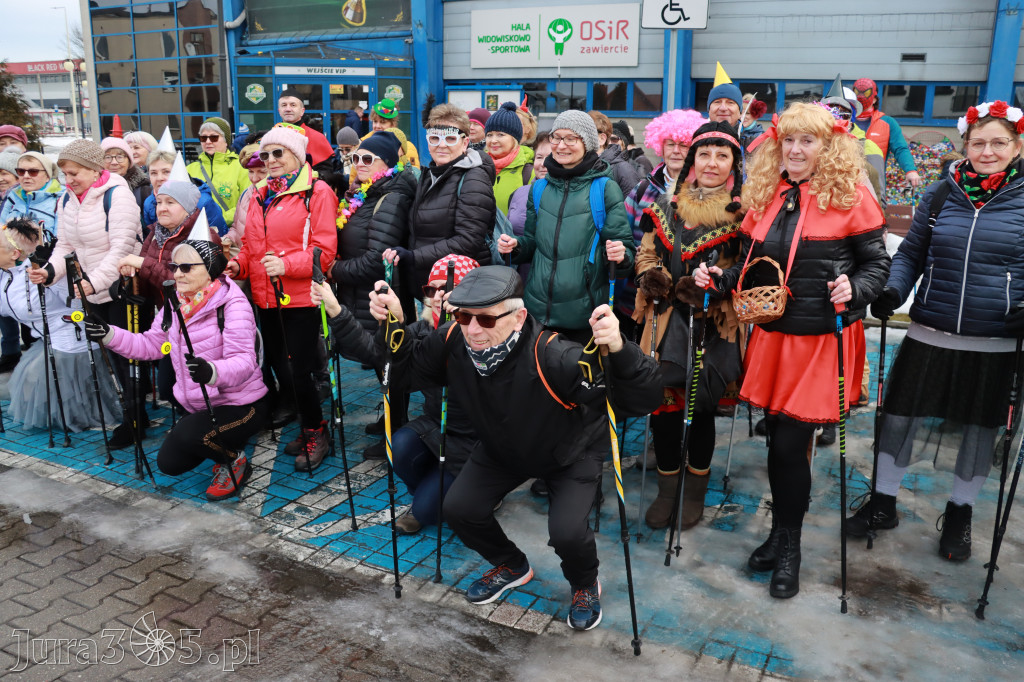 Fotorelacja: Karnawałowy Marsz Nordic Walking w Zawierciu