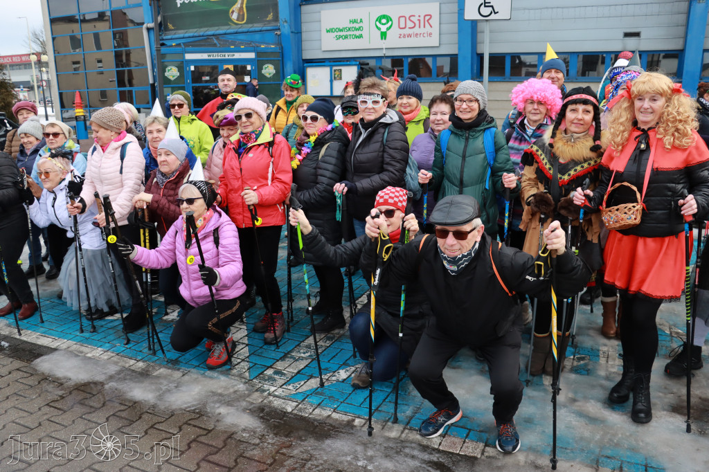 Fotorelacja: Karnawałowy Marsz Nordic Walking w Zawierciu