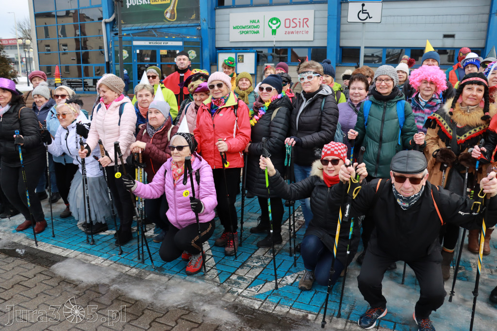 Fotorelacja: Karnawałowy Marsz Nordic Walking w Zawierciu