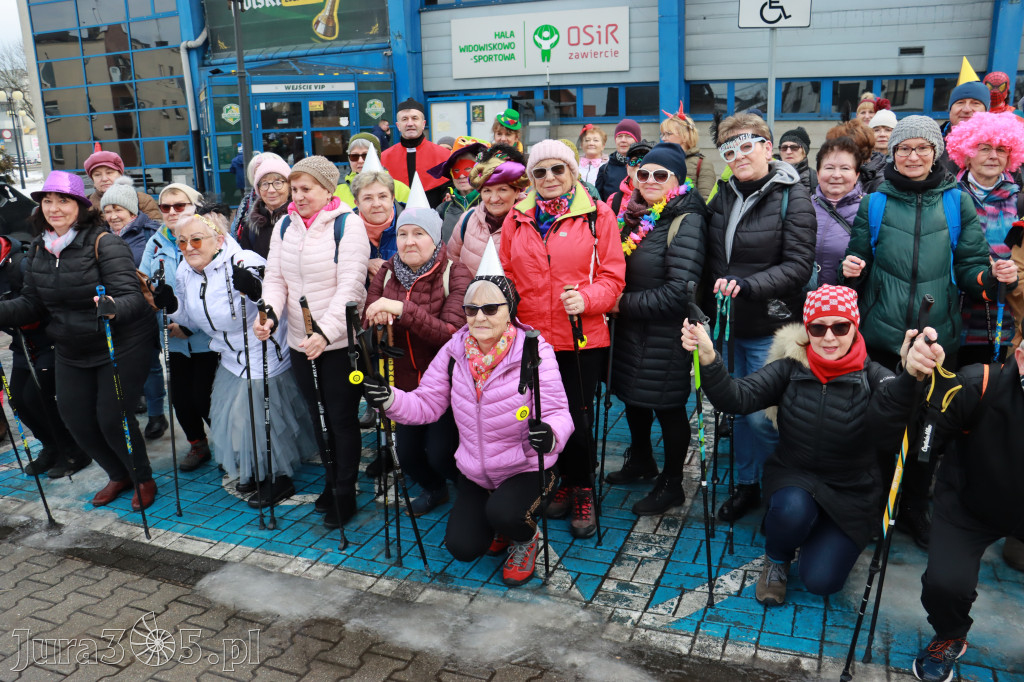 Fotorelacja: Karnawałowy Marsz Nordic Walking w Zawierciu