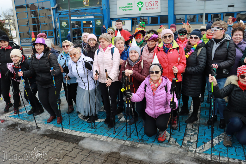 Fotorelacja: Karnawałowy Marsz Nordic Walking w Zawierciu