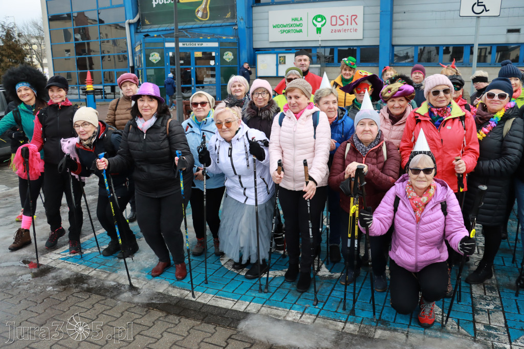 Fotorelacja: Karnawałowy Marsz Nordic Walking w Zawierciu