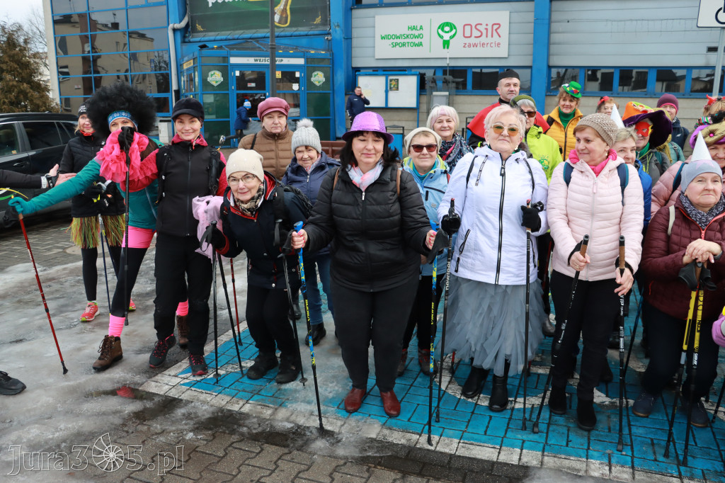 Fotorelacja: Karnawałowy Marsz Nordic Walking w Zawierciu