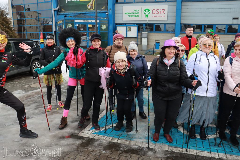 Fotorelacja: Karnawałowy Marsz Nordic Walking w Zawierciu
