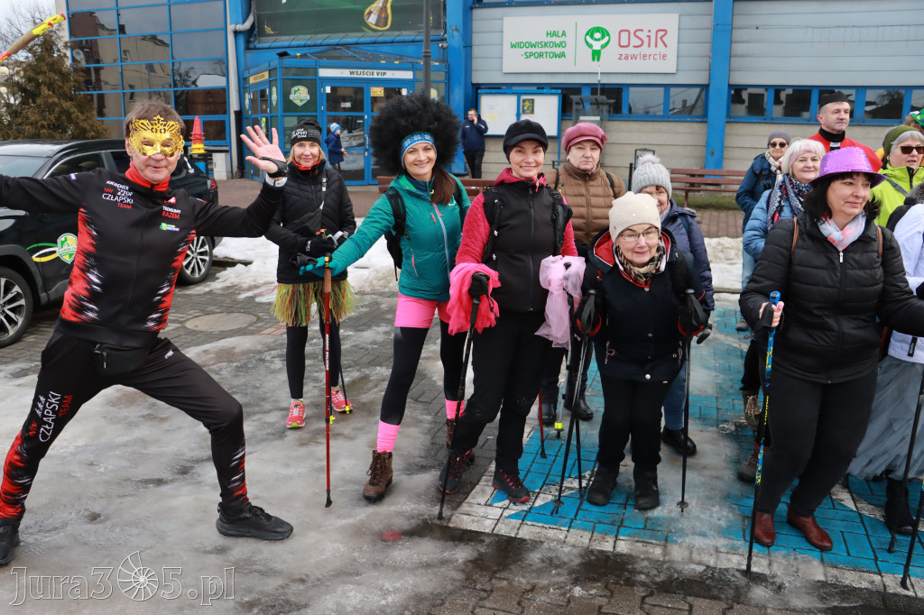 Fotorelacja: Karnawałowy Marsz Nordic Walking w Zawierciu