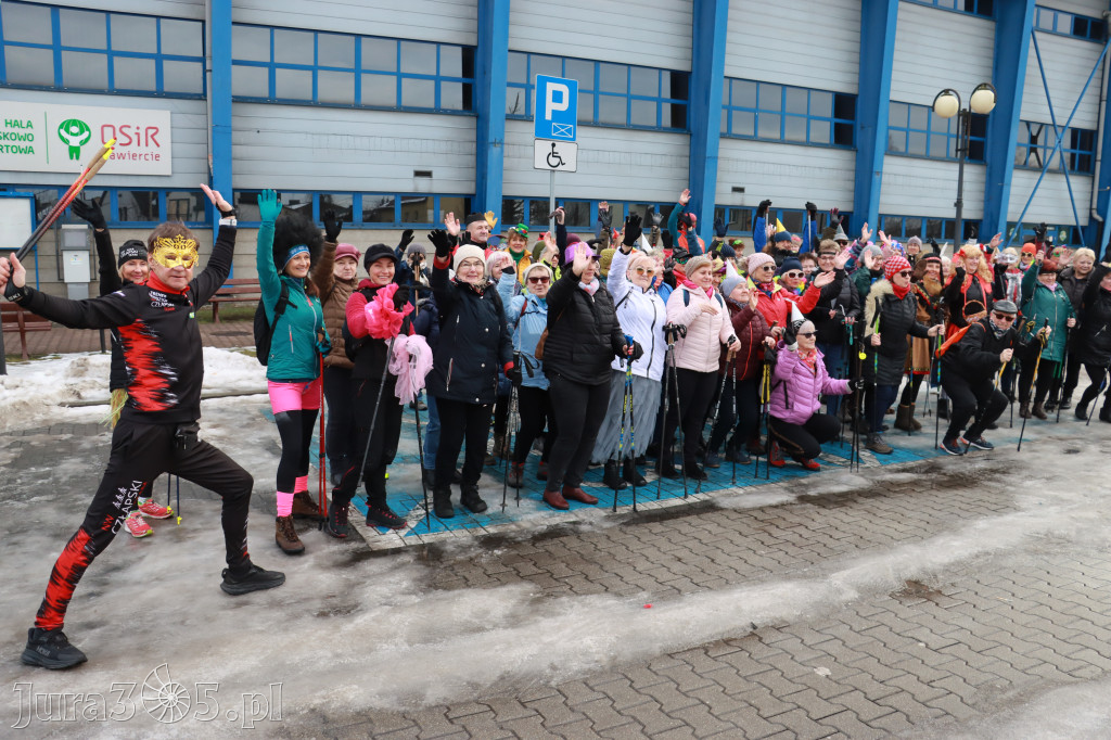 Fotorelacja: Karnawałowy Marsz Nordic Walking w Zawierciu