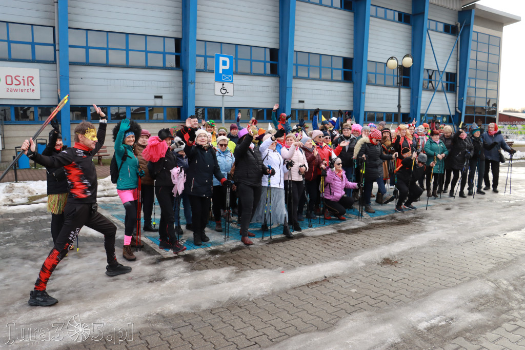 Fotorelacja: Karnawałowy Marsz Nordic Walking w Zawierciu