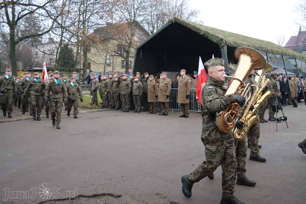 Fotorelacja: Uroczysta przysięga wojskowa 13. Śląskiej Brygady Obrony Terytorialnej w Myszkowie