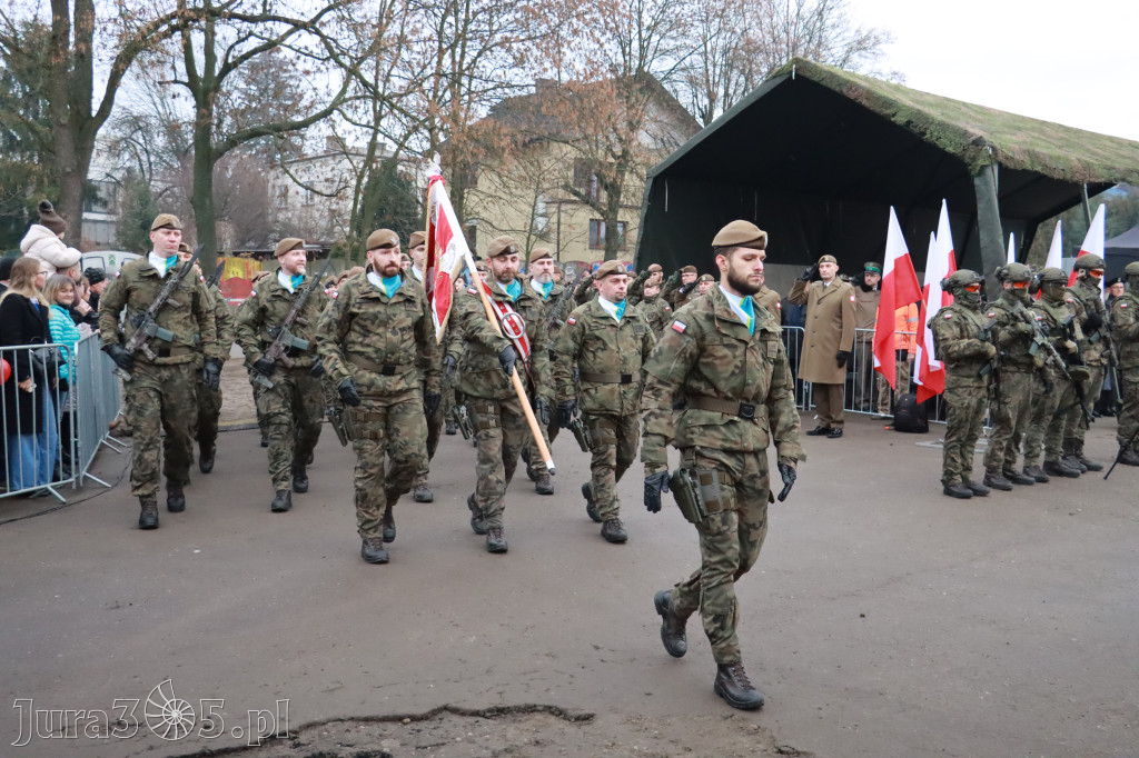 Fotorelacja: Uroczysta przysięga wojskowa 13. Śląskiej Brygady Obrony Terytorialnej w Myszkowie