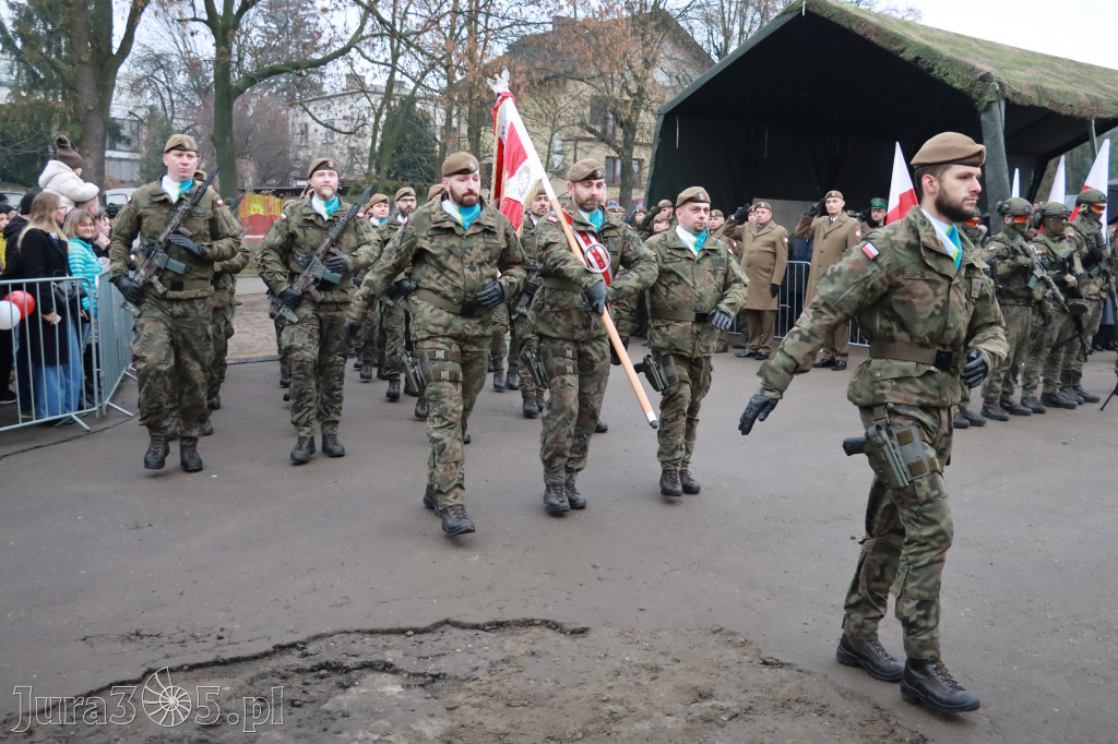 Fotorelacja: Uroczysta przysięga wojskowa 13. Śląskiej Brygady Obrony Terytorialnej w Myszkowie