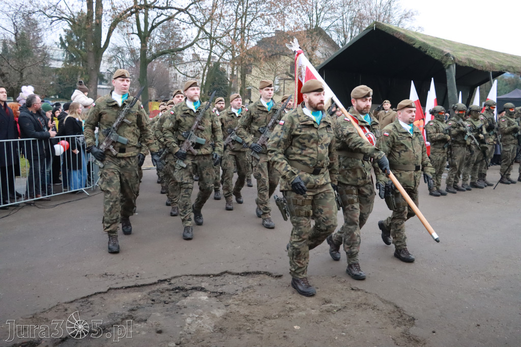 Fotorelacja: Uroczysta przysięga wojskowa 13. Śląskiej Brygady Obrony Terytorialnej w Myszkowie